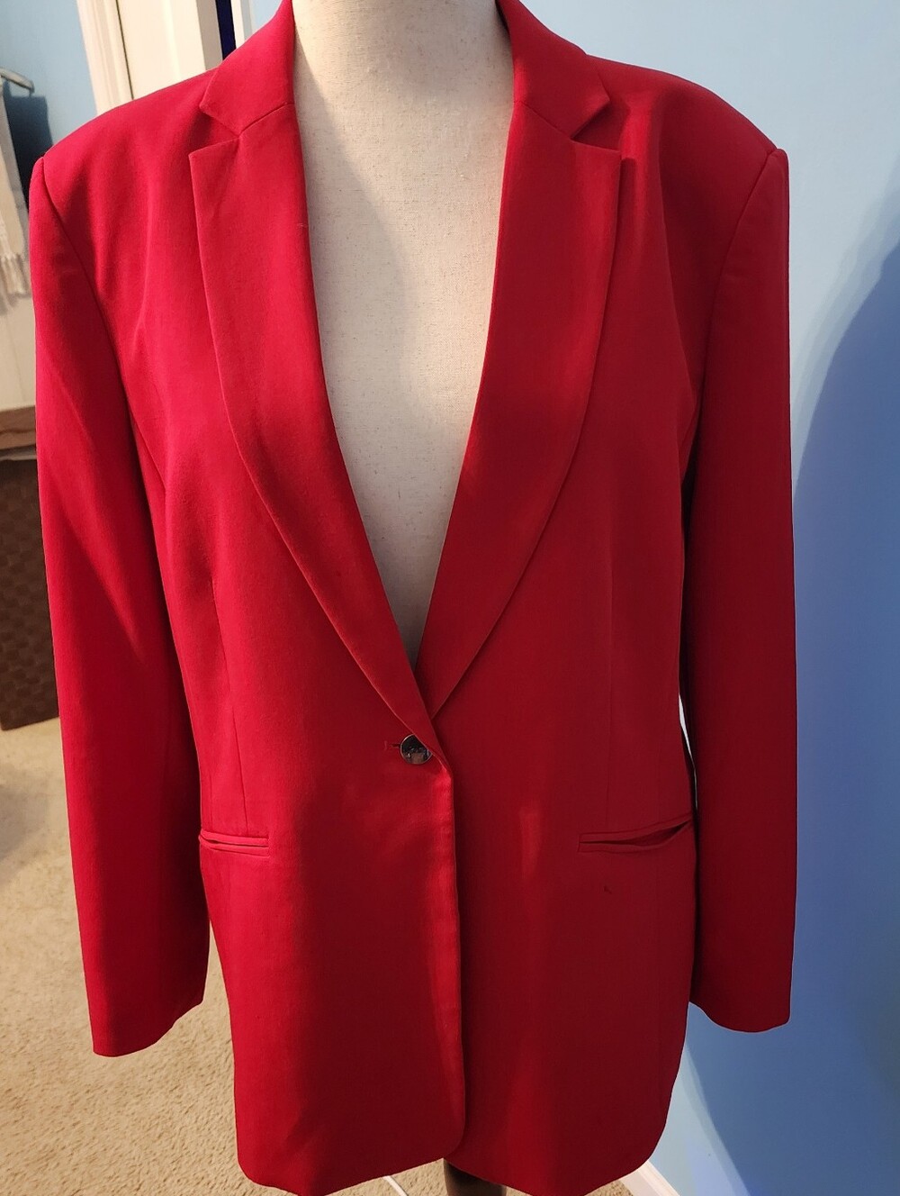 Red Women's Blazer Jacket - Brand Unspecified